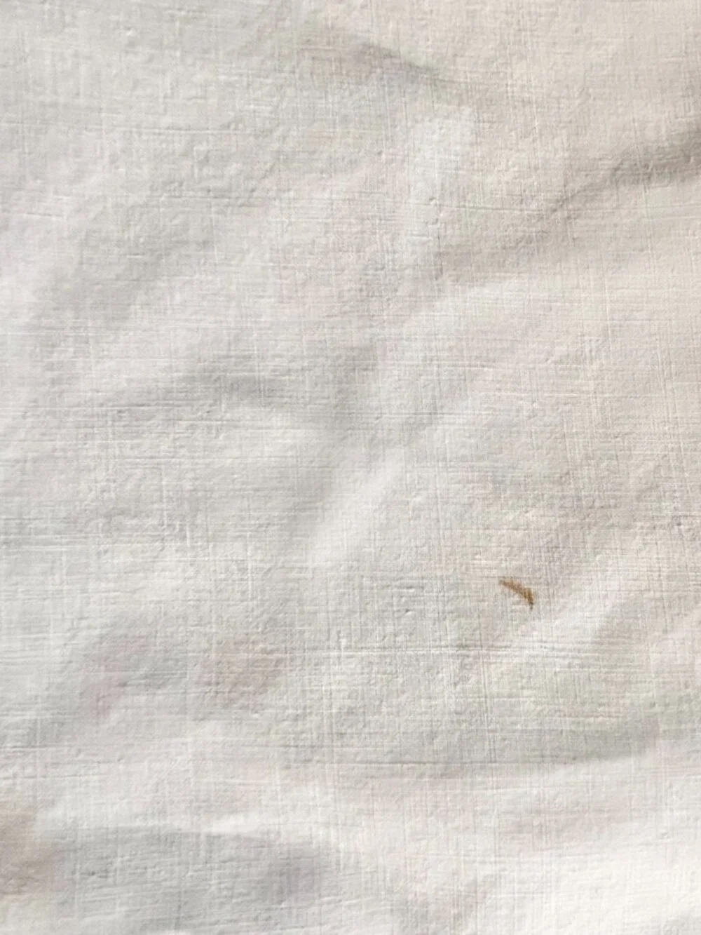 Vintage White Linen Eyelet Embroidered Tablecloth 68 x 84